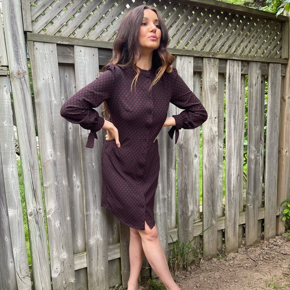 Banana Republic shift dress long sleeves - Picture 4 of 5